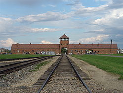 Photo of the concentration camp Auschwitz in Poland.