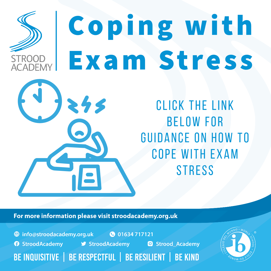 Coping with exam stress poster